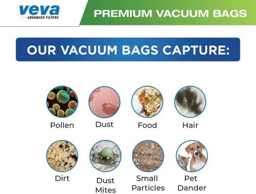 Miniatura 6 de Paquete de 30 bolsas de vacío HEPA tipo Q/C 53292 para aspiradoras Kenmore 5055, 50558, 53291, 53292, Series 600, 400, 200