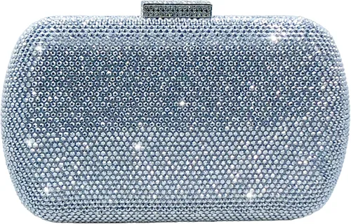 Miniatura 9 de Boutique De FGG Mini bolso de mano con diamantes de imitación, bolsos de noche y embragues para mujer, formales, bolso de mano de cristal para boda