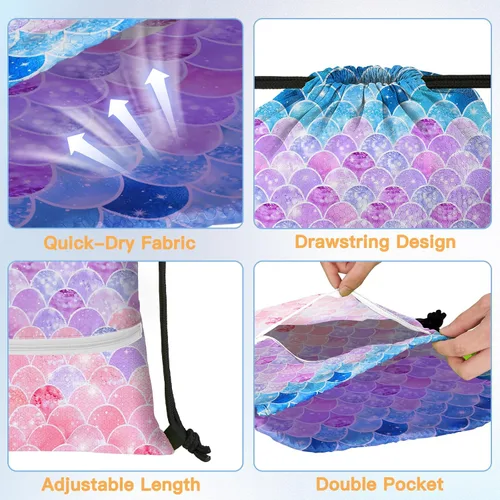 Miniatura 4 de Mochila con cordón bolsa de cuerda, sirena 2, Classic