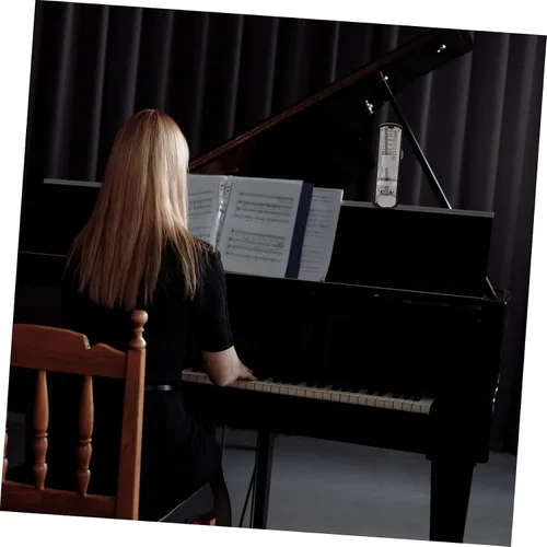 Miniatura 4 de MILISTEN Metrónomo mecánico universal mini metrónomo para guitarra de piano (caoba)