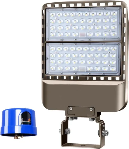 Miniatura 11 de 240 W LED estacionamiento luz muñón montaje atardecer a amanecer 5000K LED estacionamiento luces al aire libre área comercial seguridad IP65