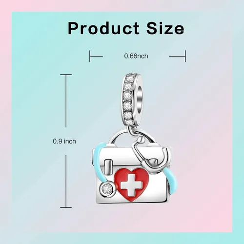 Miniatura 82 de LUXILLA Abalorio de plata de ley 925 para madre, hija, abuela, para familia, amor, madre, hija, abuela, para pulseras, collares, dijes, abalorios