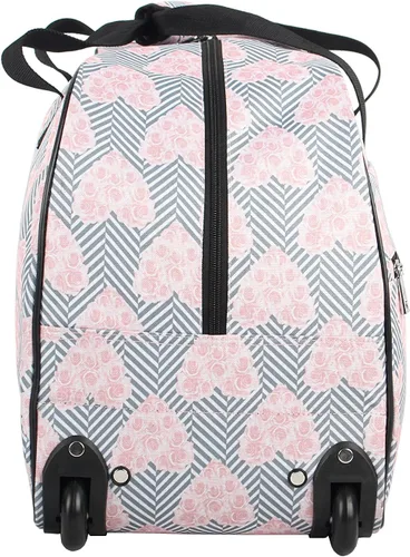 Miniatura 4 de Betsey Johnson Colección de equipaje de mano de diseñador - Bolsa de lona ligera de 22 pulgadas - Maleta de viaje de negocios de fin de semana con 2