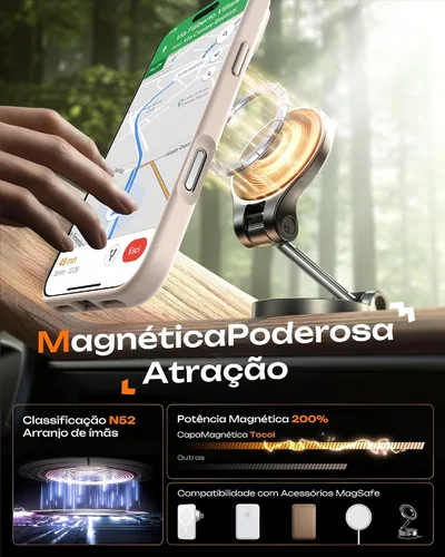 Miniatura 184 de TOCOL Funda para iPhone 11, compatible con Magsafe, protección completa de cámara, imanes integrados, protección contra caídas, funda translúcida