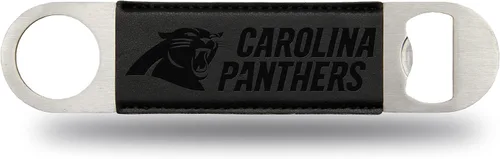 Miniatura 30 de Rico Industries NFL - Hoja de barra grabada con láser de piel sintética, gran accesorio para bebidas para el día del juego