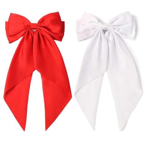 Miniatura 9 de SUSULU Pinzas para el cabello con lazo de cinta negra con cola larga, horquillas para fiestas y accesorios para mujeres y niñas, 2