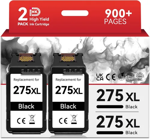 InkID Tinta de impresora PG-275XL compatible con Canon PG-275 Cartucho de tinta negra 275 XL para Canon Pixma TR4720 TS3720 TS3522 TS3520 TS3722