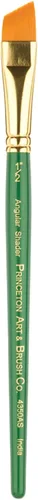 Miniatura 24 de Princeton Artist Brush Co. Lauren Series 4350 - Ventilador de mango corto tamaño 4 - Pincel sintético dorado individual para acuarela y pintura