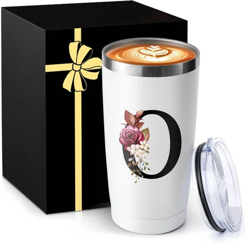 Miniatura 15 de Taza de café aislada de 20 onzas con tapa de acero inoxidable a prueba de derrames y fugas, pesada, grande, reutilizable, térmica, para viajes