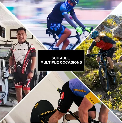 Miniatura 55 de sponeed - Jerséis de ciclismo para hombre, tops, camisas de ciclismo, manga corta, atuendo de ciclismo, chaqueta de ciclismo de cierre completo