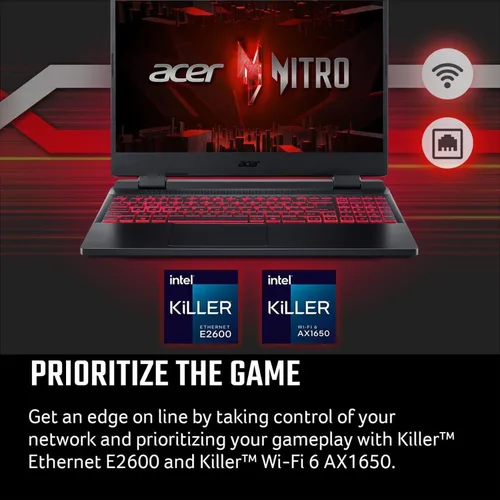 Miniatura 7 de Acer Nitro 5 - Laptop para juegos, pantalla FHD IPS de 15.6 pulgadas de 144 Hz, Intel 12 núcleos i5-12500H de 12ª generación, GeForce RTX 3050, 64