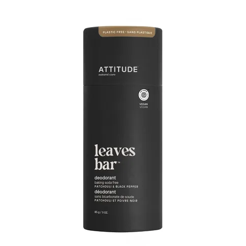 ATTITUDE Desodorante natural, sin aluminio, control de olores y larga duración, ingredientes nutritivos, aceite de ricino, aceites de jojoba, sin