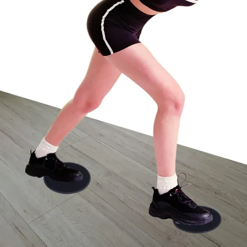Miniatura 5 de Discos deslizantes deslizantes de núcleo, deslizadores de ejercicio, paquete de 4 deslizadores dobles para alfombras, suelos duros, Core Fitness