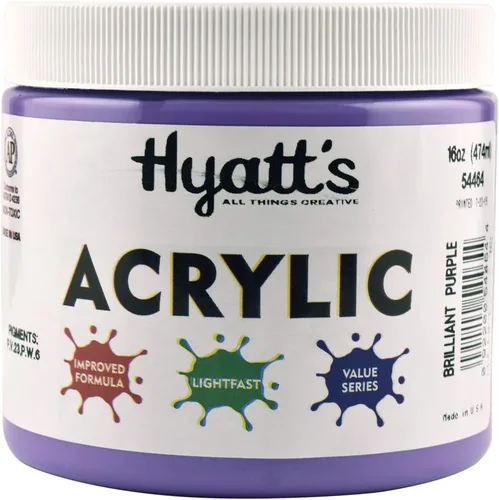 Miniatura 146 de Hyatt's Alizarine - Pintura acrílica carmesí Tubo de pintura acrílica de 2.5 fl oz de grado artístico Secado rápido y pintura no tóxica