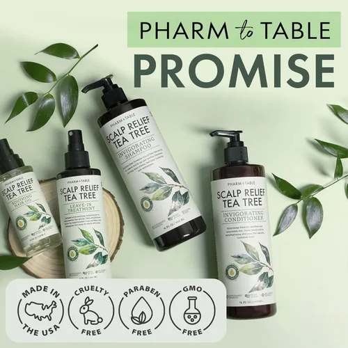 Miniatura 7 de Spray Acondicionador de Permanencia - Tratamiento del Cuero Cabelludo con Árbol de Té - Tratamiento Anti-Caspa y para Cuero Cabelludo Seco