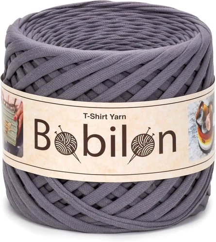 Miniatura 25 de Hilo de camiseta – 0.197-0.276 in – Cinta de punto para ganchillo, tejido, macramé, manualidades – 328.1 ft / 110 yardas – Hilo de algodón Apricot