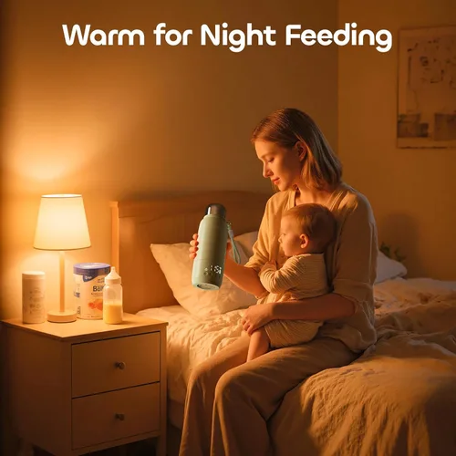 Miniatura 8 de Portable Bottle Warmer for Travel - 3Min Fast Heating of Breast Milk and Formula, 36W Fast Charge, 17 Ounces Large Capacity, Baby Bottle Warmer On