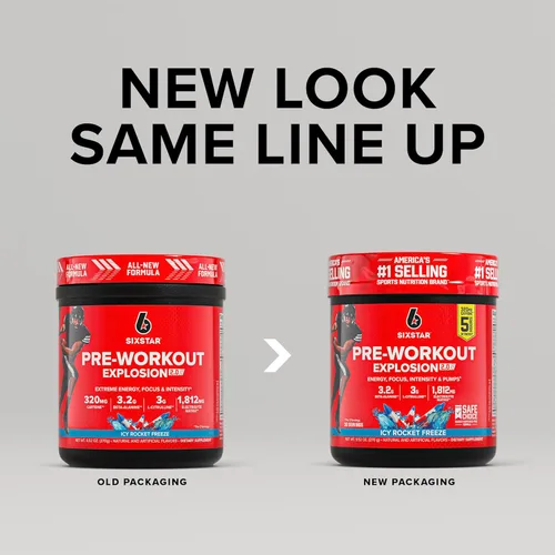 Miniatura 2 de Six Star Pre-Workout en polvo para hombres y mujeres, ICY Rocket Freeze (30 porciones) - Mezcla de bebida en polvo energético Preworkout Explosion