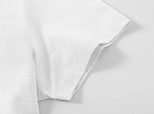 Miniatura 5 de BASUDAM Polo de golf para mujer, cuello en V, manga corta, sin cuello, camisetas de tenis para correr, secado rápido