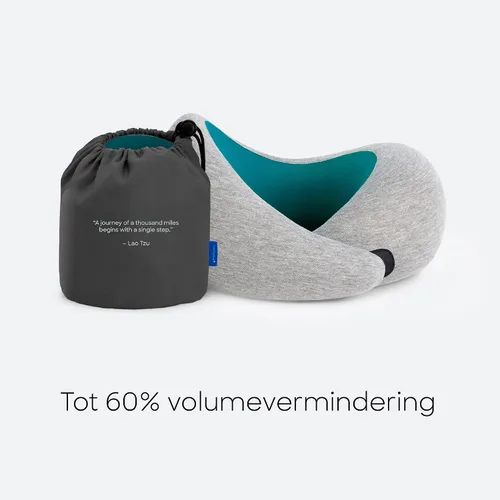 Miniatura 7 de Ostrichpillow Go Almohada Cervical, Almohadas de Viaje para Aviones, Almohada de Viaje de Espuma Viscoelástica Premium, Diseño Ergonómico 360º