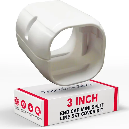 Miniatura 15 de DuctlessAire Mini Split Line Set Cover – Cubiertas de línea para condensador Mini Split, sistemas de aire central, HVAC, bombas de calor y más