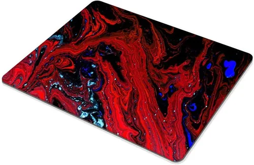 Miniatura 4 de Alfombrilla de ratón de mármol rojo magma personalizada Alfombrilla de ratón con base de goma antideslizante Alfombrillas para ratón para Mármol
