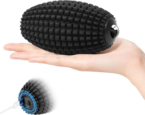 Pelota de masaje vibratoria para recuperación muscular, bola de masaje miofascial de silicona, alivio de fascitis plantar, liberación de cadera y