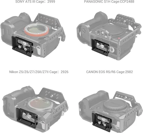 Miniatura 6 de SMALLRIG Placa de liberación rápida para estándar tipo Arca compatible con DJI RS 2 / RSC 2 / RS 3 / RS 3 Pro/RS 4 / RS 4 Pro/RS 5 Gimbal - 3154