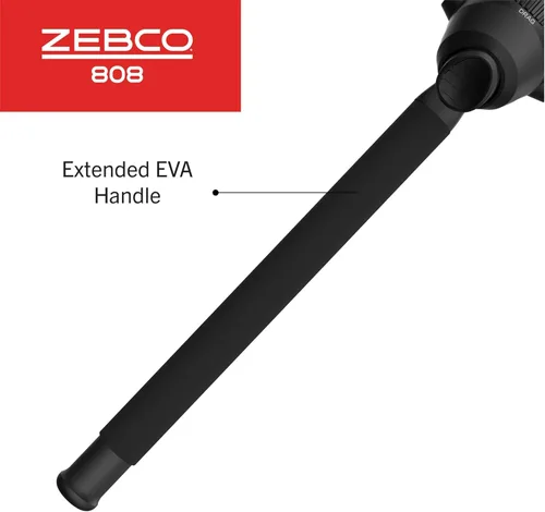 Miniatura 5 de Zebco 808 Spincast - Combo de carrete y caña de pescar, caña de vidrio Z duradera de 7 pies con mango extendido de caña de EVA, antirretroceso