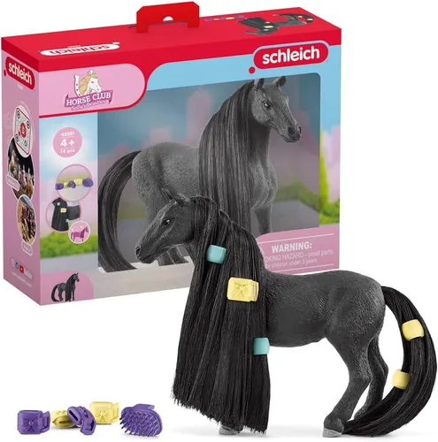 Schleich Horse Club Sofia's Beauties Criollo Definitivo Mare Horse Playset - Juego de 14 piezas con pelo cepillable y accesorios de aseo personal,