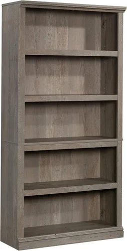Miniatura 23 de Sauder Estantería de libros de madera de 5 niveles Librería multipropósito para oficina en casa, sala de estar, en acabado Negro Estate Estate Negro