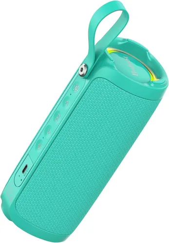 Miniatura 11 de Bobtot Altavoz Bluetooth portátil, altavoz impermeable IPX6 con graves profundos, sonido fuerte de 15 W, RGB, tiempo de reproducción de 15 horas