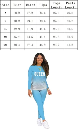 Miniatura 3 de MRSYVES Conjunto de 2 piezas de teñido anudado para mujer, sexy, talla grande, manga larga, tops y pantalones, conjuntos deportivos deportivos
