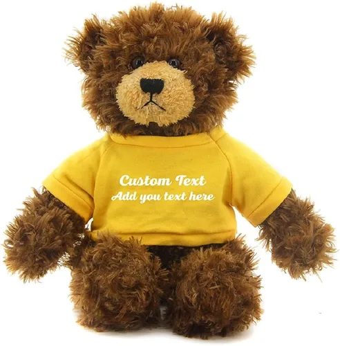 Miniatura 15 de Oso Brandon de chocolate personalizado – Juguete de peluche personalizado de 12 pulgadas – Regalo perfecto de oso personalizado para graduación, San