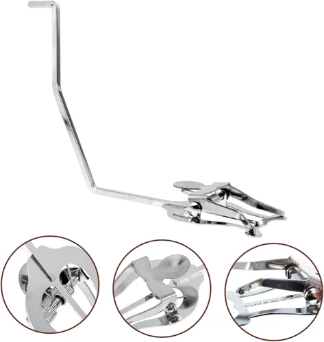 Miniatura 3 de FAVOMOTO 2pcs Marching Music Lyre Clip for Alto Saxophone Sturdy Music Score Holder Clip for Marching Band Lightweight Design Portable Saxophone