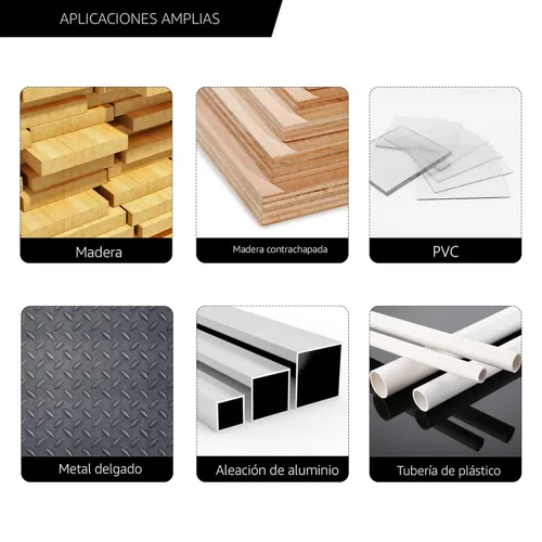Miniatura 4 de Kit de sierra de agujero bimetálica de 13 piezas con brocas, juego de sierra de agujero de carburo para metal fino y madera, diámetro de corte