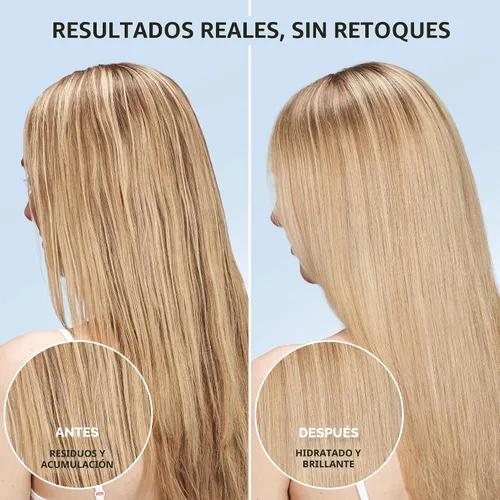 Miniatura 3 de L'Oreal Paris Acondicionador Restore sin sulfato con antioxidantes, acondicionador hidratante para exposición al agua dura y acumulación de peinado