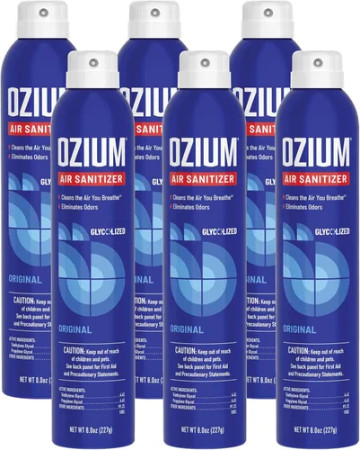 Miniatura 24 de Ozium A807035-3 - Desinfectante de aire y eliminador de olores para hogares, automóviles, oficinas y más, aroma a vainilla, paquete de 3