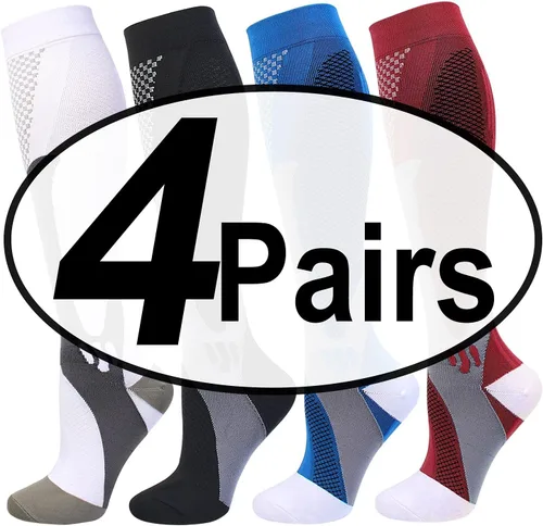 Miniatura 7 de Double Couple 4 pares de calcetines de compresión para hombres y mujeres