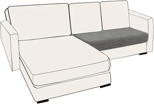 Miniatura 8 de UNBBRRL Fundas de cojín de asiento para sofá, elásticas, funda de cojín individual para sofá, fundas de cojín para sofá, fundas de héroe protegen