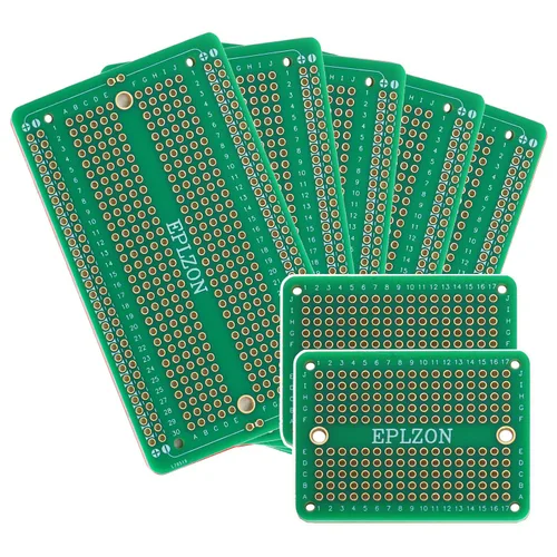 Miniatura 11 de Protoboard Soldable PCB Placa de Circuito Impreso Chapada en Oro para Proyectos de Electrónica DIY Aplicable a Proyectos de Soldadura Arduino Varios