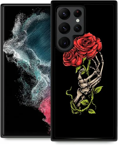 Miniatura 21 de ZHEGAILIAN Funda compatible con Samsung Galaxy S22 Ultra, diseño de patrón de policarbonato duro, antideslizante, absorción de golpes, funda Cerebro