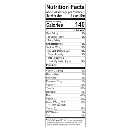 Miniatura 8 de Malt-O-Meal Fruity Dyno Bites Cereal para desayuno sin gluten con sabor afrutado, tamaño a granel para la familia, bolsa resellable de 25 onzas