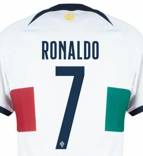 Miniatura 2 de Portugal Away Ronaldo #7 YOUTH 2022 Soccer jersey (L)