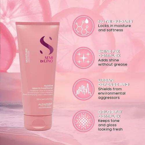 Miniatura 3 de Alfaparf Milano Semi di Lino Moisture Nutritive Shampoo and Conditioner Set para cabello seco - Champú y acondicionador hidratante sin sulfato