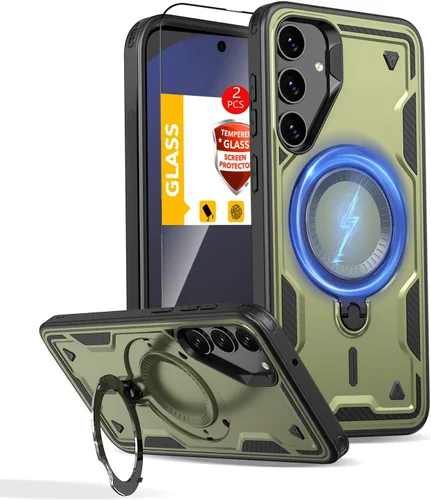 Miniatura 56 de Funda magnética para Google Pixel 9A compatible con cargador inalámbrico MagSafe, para Pixel 9A, funda de teléfono integrada de 360 °, con 2
