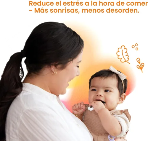 Miniatura 9 de NumNum Juego de Cucharas para Bebé, Baby Essentials Pre-Cuchara GOOtensils para 6+ Meses, Cucharas de Autoalimentación de Primera Etapa para Destete