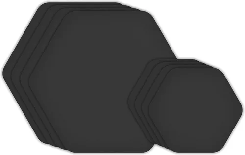 Miniatura 13 de GEAR AID Tenacious Tape Hex – Parches de reparación de 6.35 cm y 3.81 cm (4 parches: dos de 6.35 cm y dos de 3.81 cm, negro) – Adhesivo de pelar
