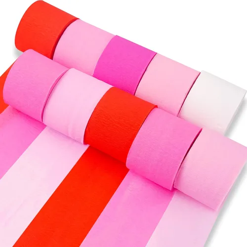 Miniatura 17 de PartyWoo Serpentinas de papel crepé negro dorado y plateado, 10 rollos de 820 pies, paquete de papel crepé para graduación, Navidad, Año Nuevo