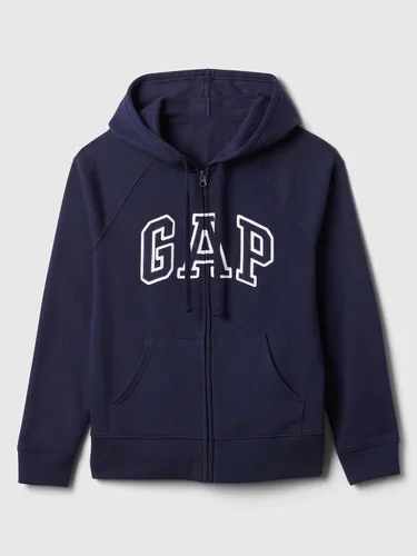 Miniatura 4 de GAP Sudadera con capucha y cremallera completa con logotipo para mujer